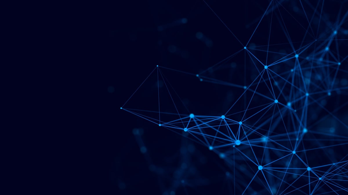 Abstract network connections and dots — instant response and AI chat infrastructure