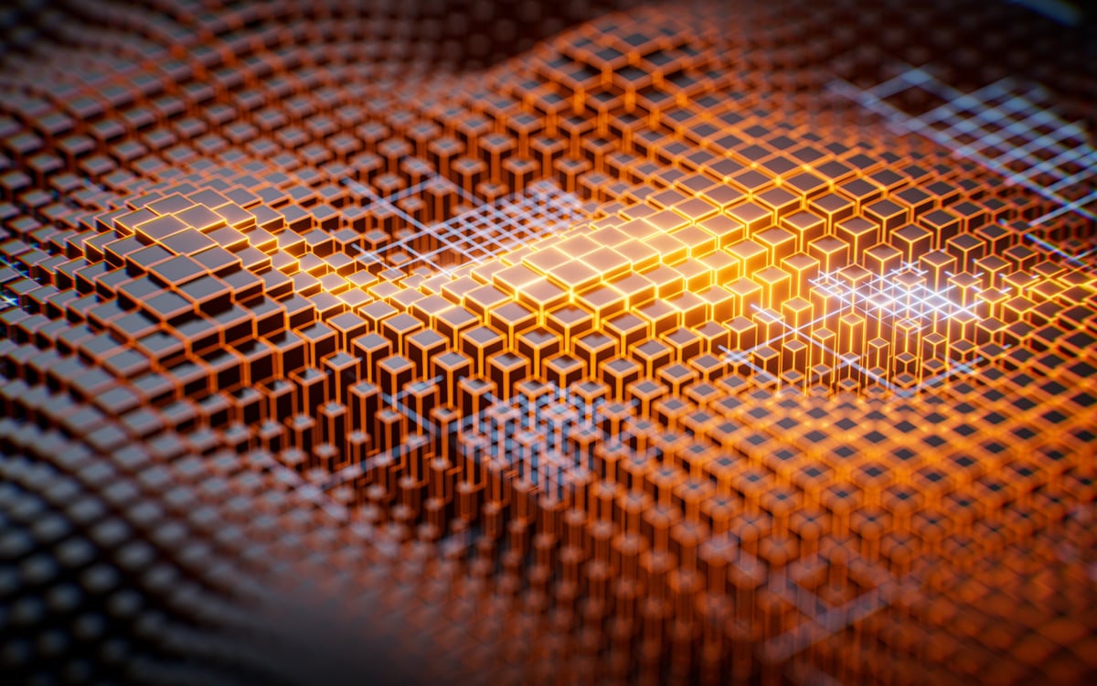 Abstract digital cube structure — why connected infrastructure produces better acquisition outcomes than paid-lead volume